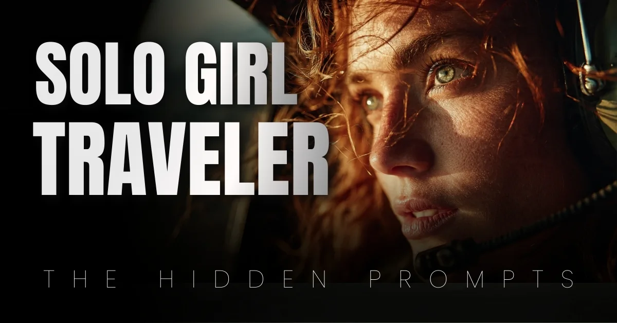 8 Secret Google Gemini AI Photo Editing Prompts for Solo Girl Travelers. Best Girls Fashion Editorial Prompts for solo travelers: a dramatic, cinematic 8K portrait.