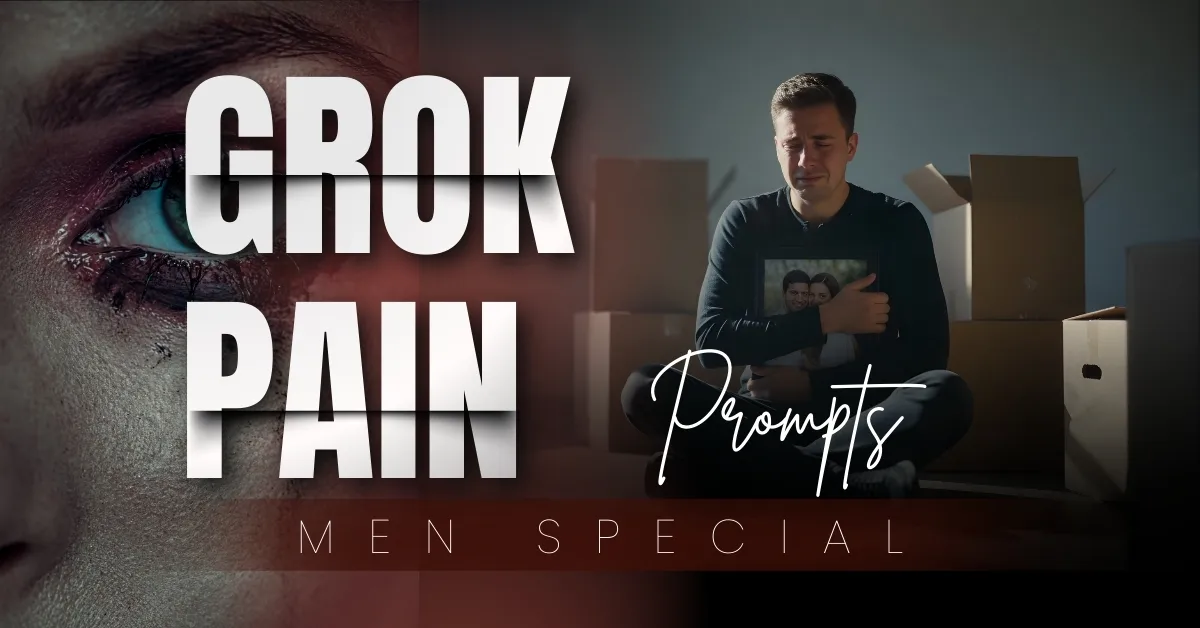 How to use grok AI photo editing prompt for raw breaking point photography mental health content