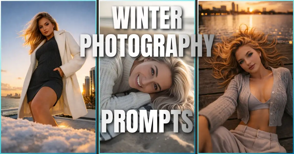 10 winter outfit photography prompts used by American women for Instagram fashion content with Grok AI