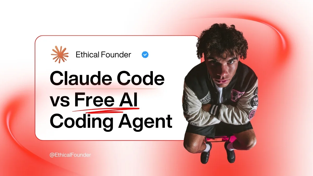 A developer using the free AI coding agent Goose on a laptop, emphasizing developer autonomy.