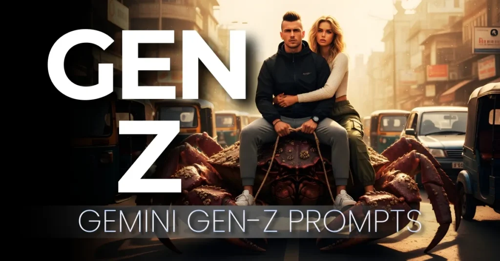 10+ Gen Z couple Image Prompts for Gemini AI Aesthetics and Cinematic Zoomer Style.