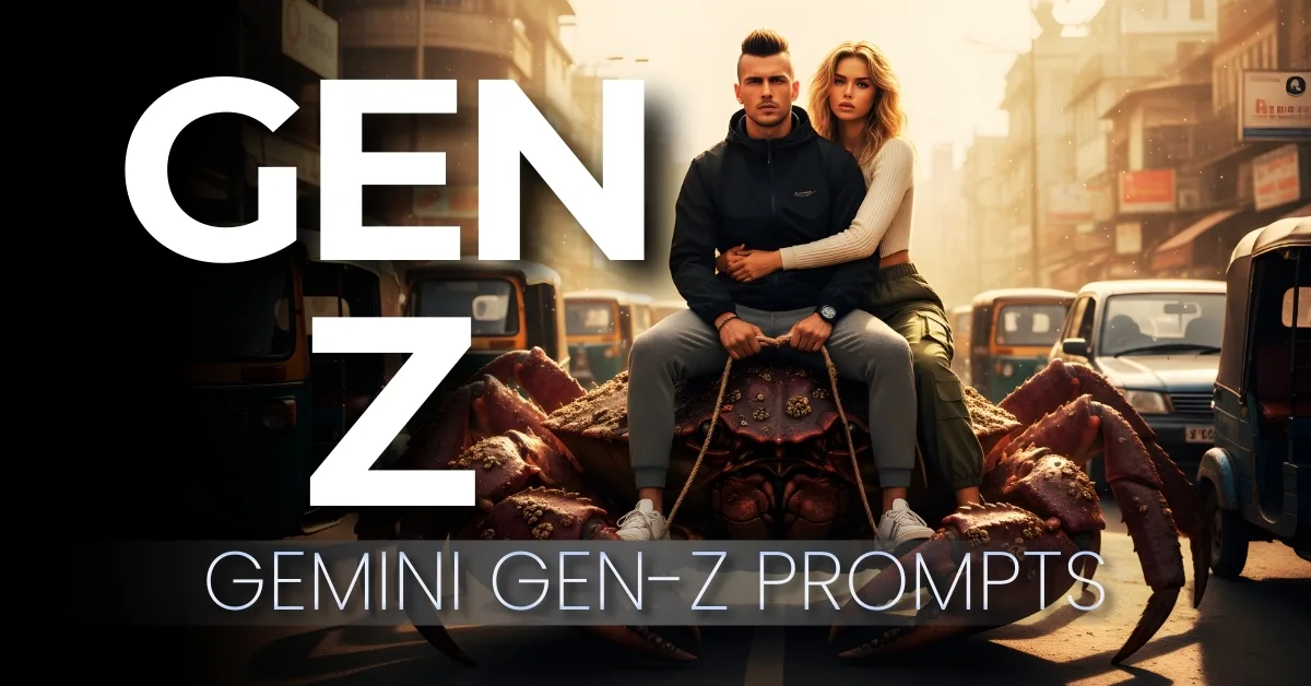 10+ Gen Z couple Image Prompts for Gemini AI Aesthetics and Cinematic Zoomer Style.